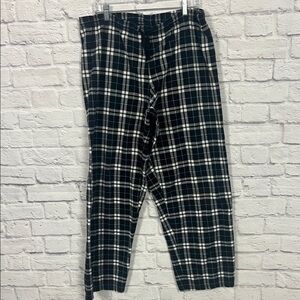 Boxercraft Men's Black and White Plaid Pajama Bottoms